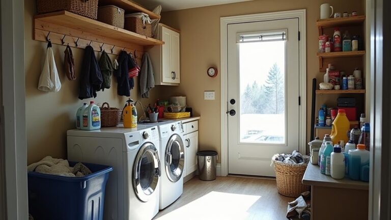 organize mudroom laundry room efficiently