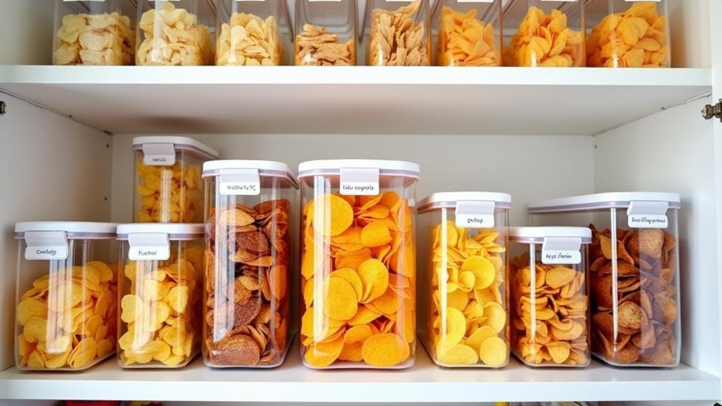 organize pantry chips efficiently