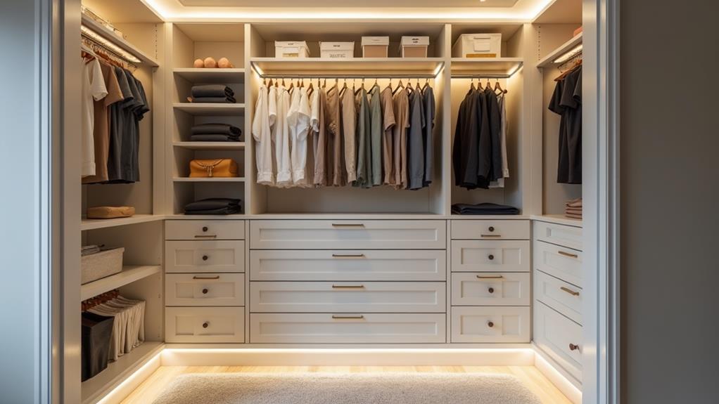 organize pants small closet