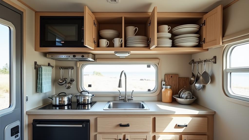 organize rv kitchen effectively