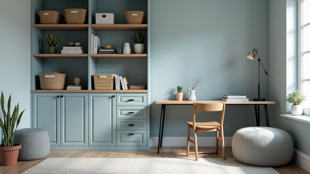 organize spare room efficiently