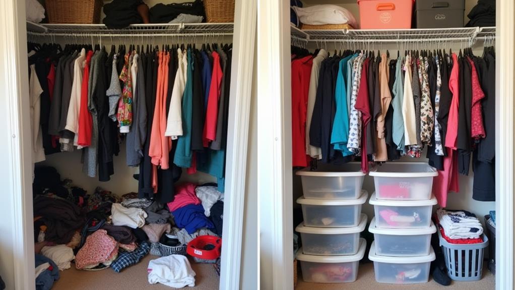 organize your messy closet