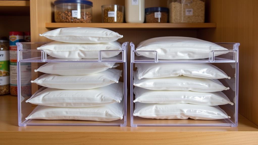 organize ziploc bags efficiently