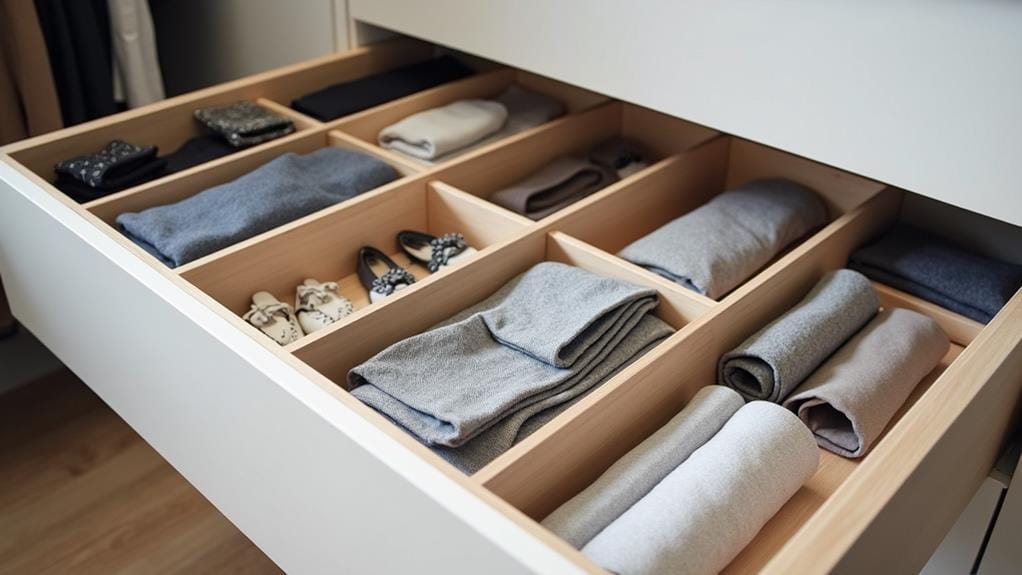 selecting closet drawer storage