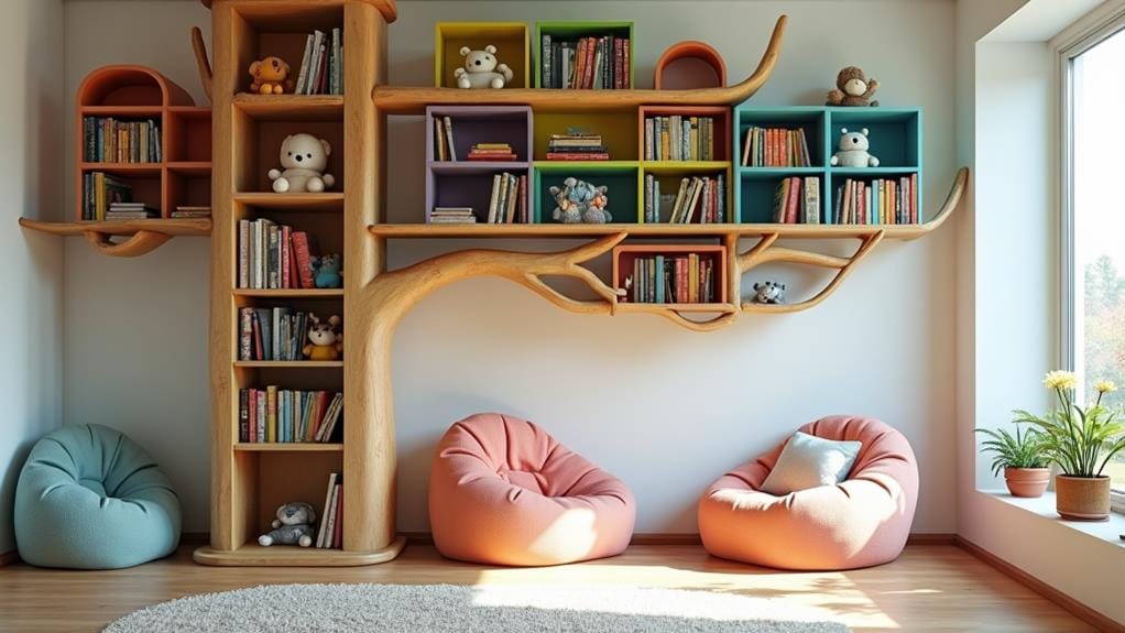 stylish kids book storage