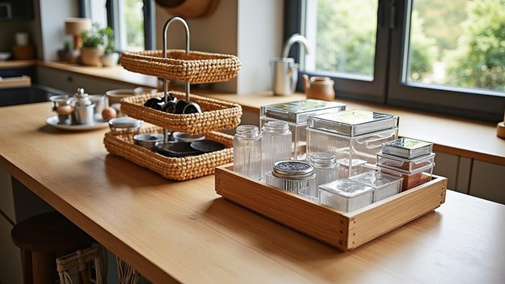 stylish kitchen table organizers