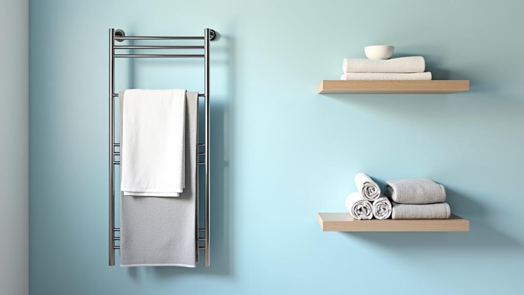 stylish wall mounted towel storage