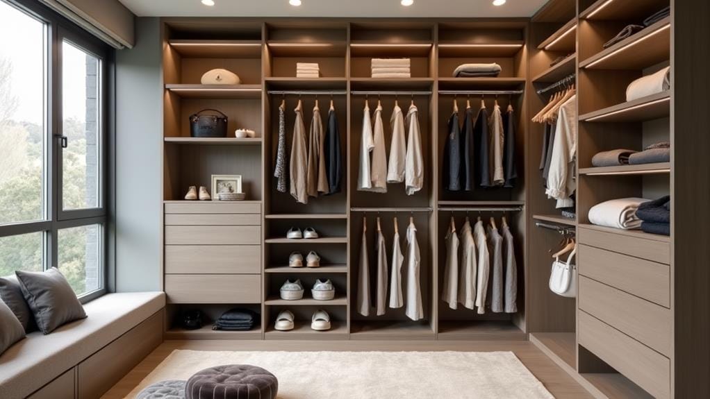 top closet organizer shelves