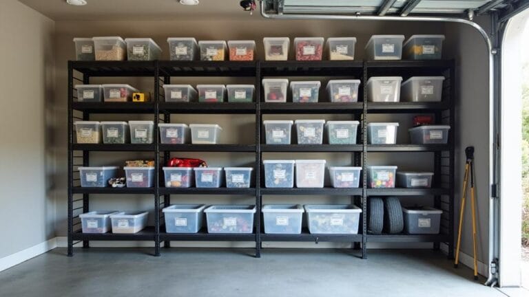 top garage tote storage