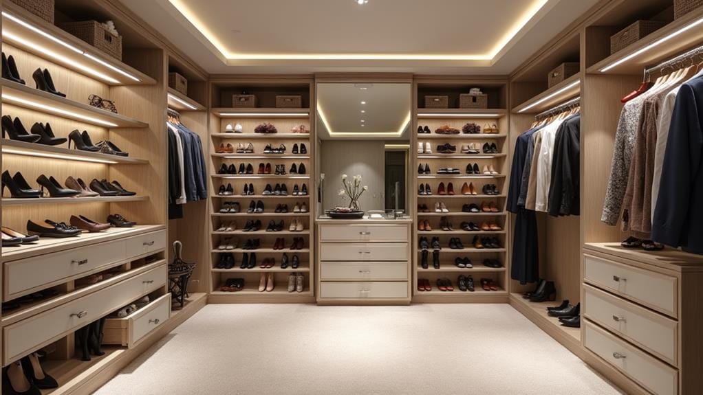 ultimate walk in shoe storage