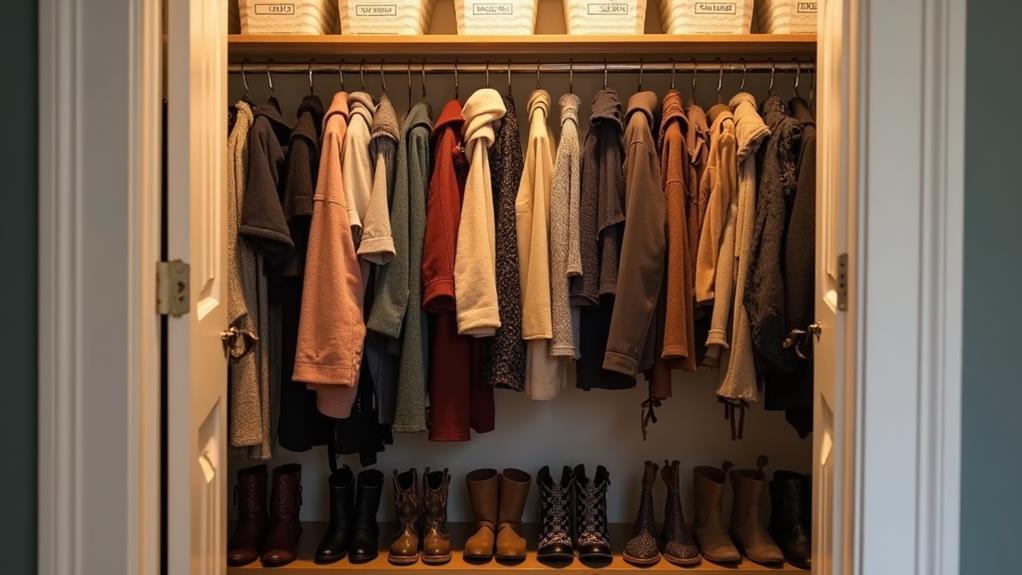 winter closet organization steps